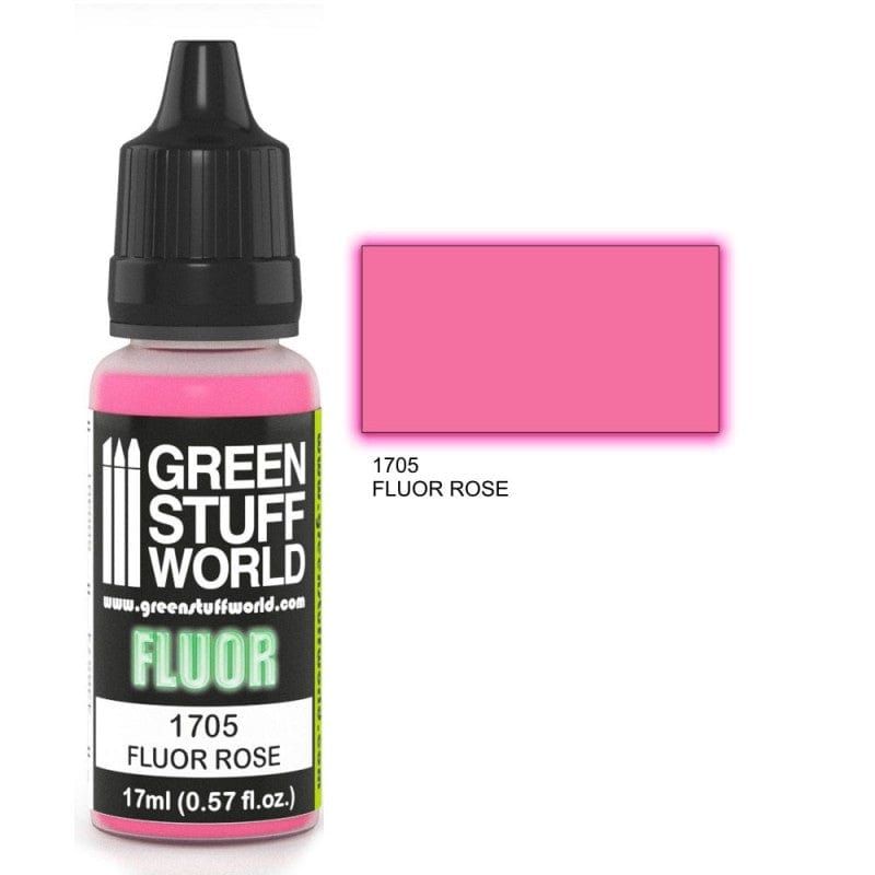 Green Stuff World 1705 Fluor Paint Rose Acrylic 17ml Green Stuff World PAINT, BRUSHES & SUPPLIES