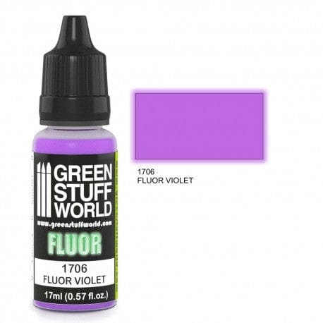 Green Stuff World 1706 Fluor Paint Violet Acrylic 17ml Green Stuff World PAINT, BRUSHES & SUPPLIES