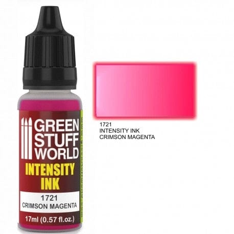 Green Stuff World 1721 Intensity Ink Crimson Magenta Acrylic 17ml Green Stuff World PAINT, BRUSHES & SUPPLIES