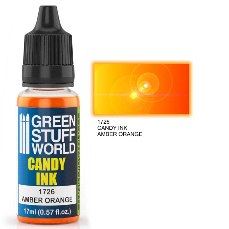 Green Stuff World 1726 Candy Ink Amber Orange Acrylic 17ml Green Stuff World PAINT, BRUSHES & SUPPLIES