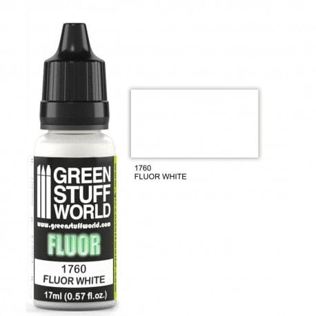 Green Stuff World 1760 Fluor Paint White Acrylic 17ml Green Stuff World PAINT, BRUSHES & SUPPLIES