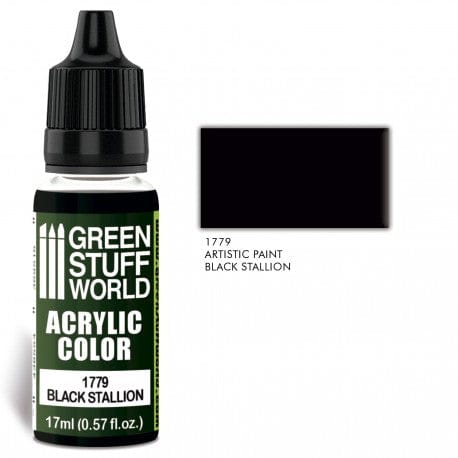 Green Stuff World 1779 Black Stallion Acrylic 17ml Green Stuff World PAINT, BRUSHES & SUPPLIES