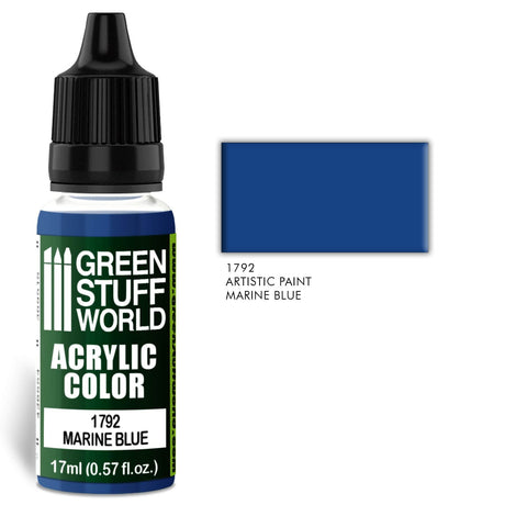 Green Stuff World 1792 Marine Blue Acrylic 17ml Green Stuff World PAINT, BRUSHES & SUPPLIES