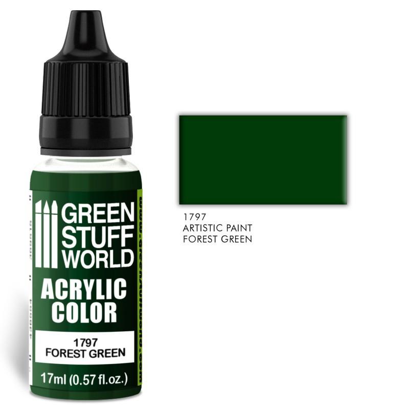Green Stuff World 1797 Forest Green Acrylic 17ml Green Stuff World PAINT, BRUSHES & SUPPLIES