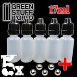 Green Stuff World 17ml Dropper Bottles W/Mixing Balls (5) Green Stuff World PAINT, BRUSHES & SUPPLIES