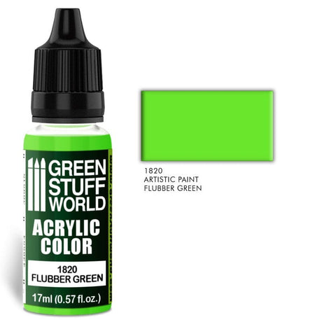 Green Stuff World 1820 Flubber Green Acrylic 17ml Green Stuff World PAINT, BRUSHES & SUPPLIES