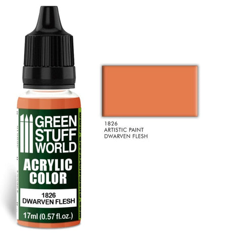 Green Stuff World 1826 Dwarven Flesh Acrylic 17ml Green Stuff World PAINT, BRUSHES & SUPPLIES
