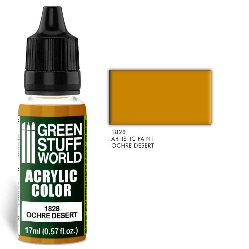Green Stuff World 1828 Ochre Desert Acrylic 17ml Green Stuff World PAINT, BRUSHES & SUPPLIES