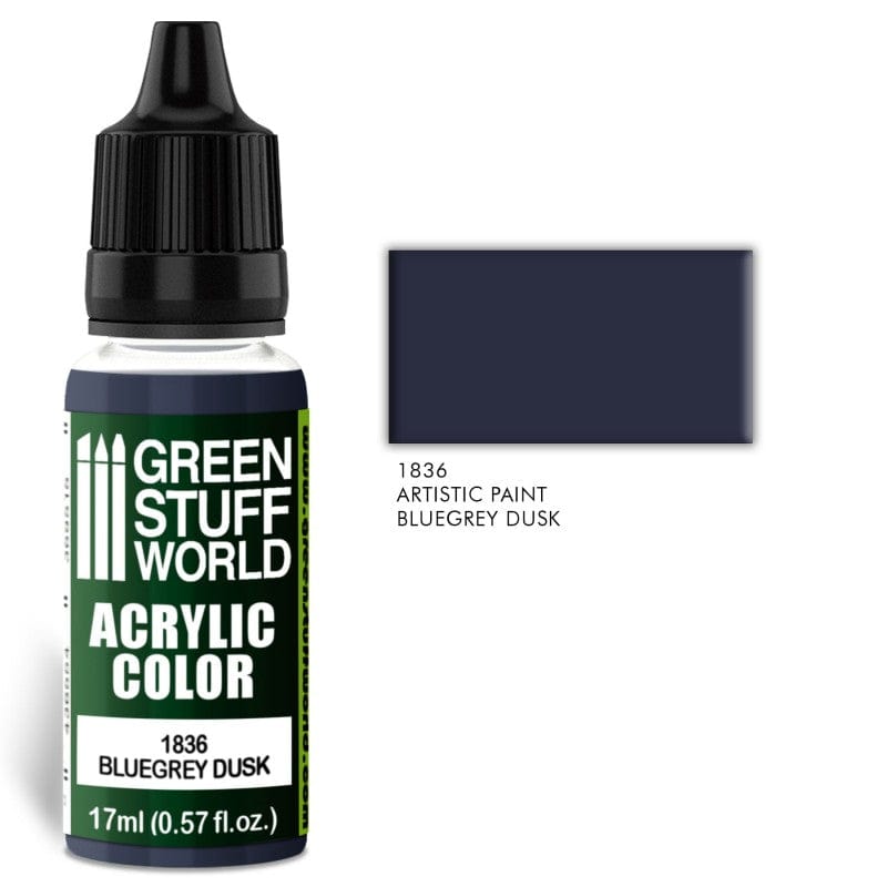 Green Stuff World 1836 Bluegrey Dusk Acrylic 17ml Green Stuff World PAINT, BRUSHES & SUPPLIES