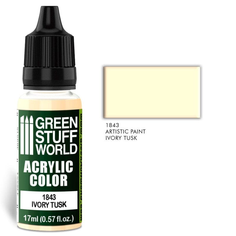 Green Stuff World 1843 Ivory Tusk Acrylic 17ml Green Stuff World PAINT, BRUSHES & SUPPLIES