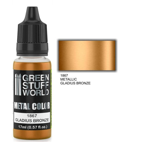 Green Stuff World 1867 Metallic Paint Gladius Bronze 17ml Green Stuff World PAINT, BRUSHES & SUPPLIES
