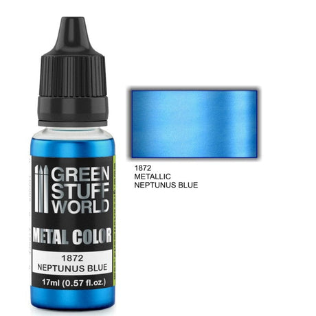 Green Stuff World 1872 Metallic Paint Neptunus Blue 17ml Green Stuff World PAINT, BRUSHES & SUPPLIES