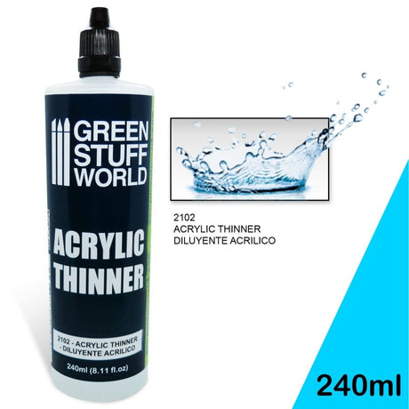 Green Stuff World 2102 ACRYLIC THINNER 240ml Green Stuff World PAINT, BRUSHES & SUPPLIES