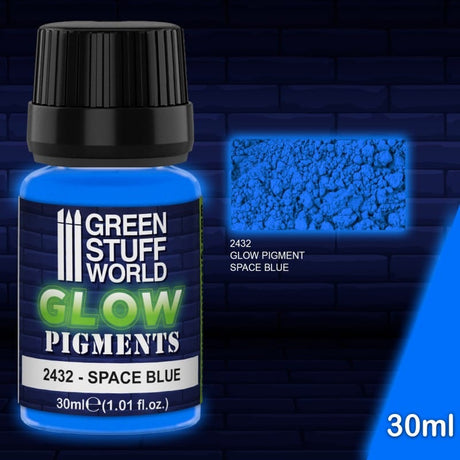 Green Stuff World 2432 Glow Pigments Space Blue 30ml Green Stuff World PAINT, BRUSHES & SUPPLIES