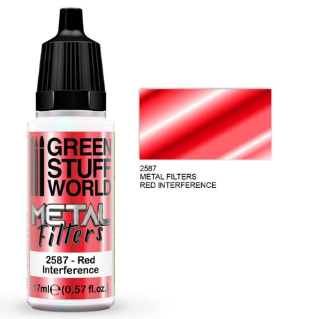 Green Stuff World 2587 Metal Filters - RED interference 17ml Green Stuff World PAINT, BRUSHES & SUPPLIES