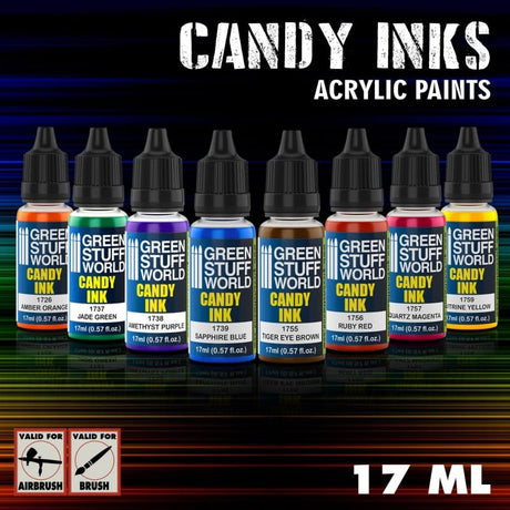 Green Stuff World Acrylic Candy Ink Paint Paint Set (8pcs) Green Stuff World PAINT, BRUSHES & SUPPLIES