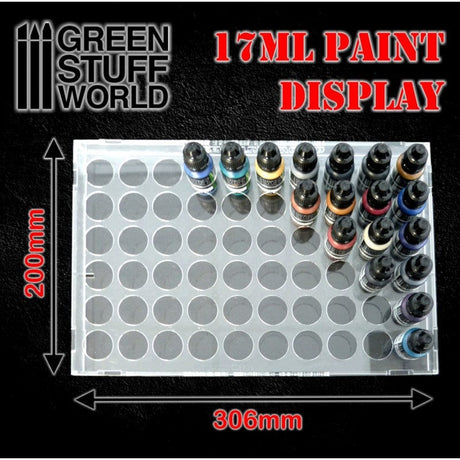 Green Stuff World Acrylic Paint Bottle Display - 17ml Bottles - Hobbytech Toys