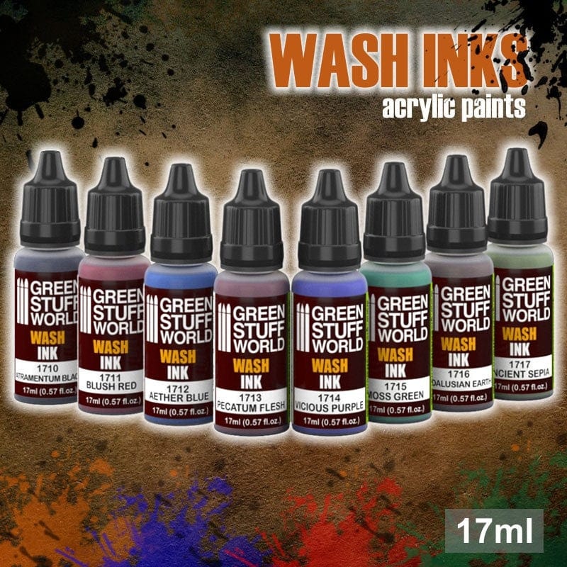Green Stuff World Acrylic Wash Ink Paint Set Green Stuff World PAINT, BRUSHES & SUPPLIES