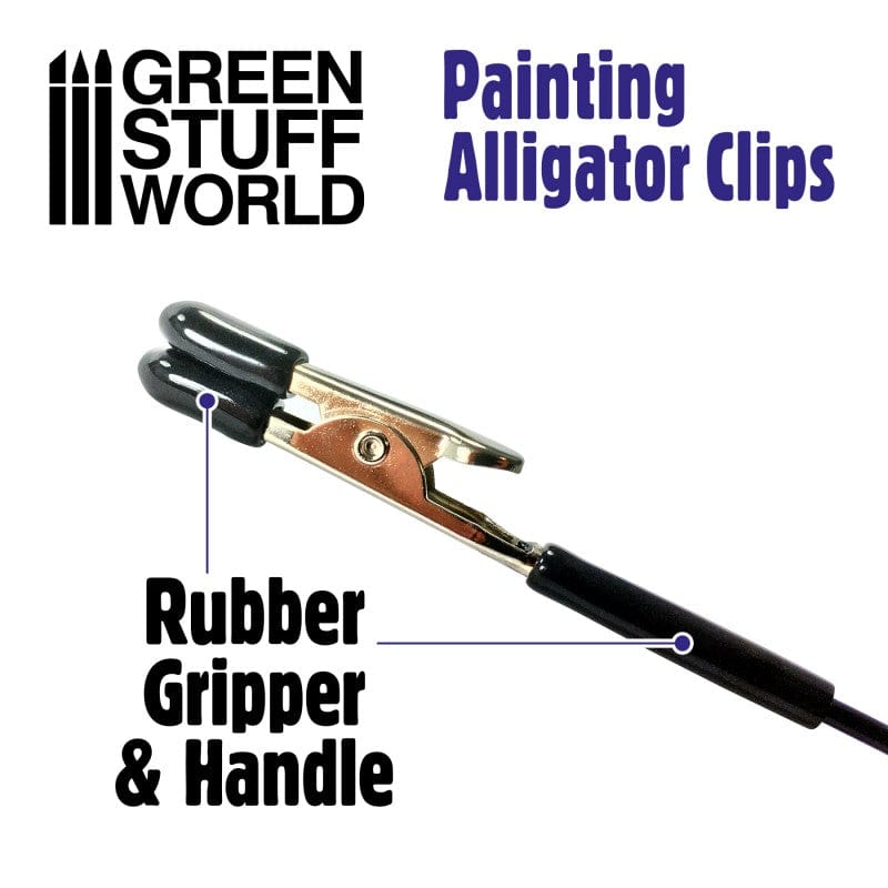 Green Stuff World Alligator Clips (20pcs) Green Stuff World PAINT, BRUSHES & SUPPLIES
