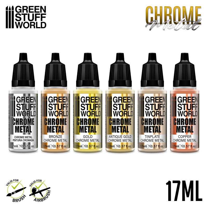 Green Stuff World Chrome Paint Set - Hobbytech Toys