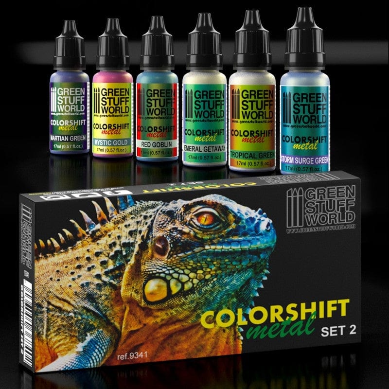 Green Stuff World Colorshift Metal Acrylic Paint Set 2 Green Stuff World PAINT, BRUSHES & SUPPLIES