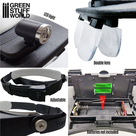 Green Stuff World Headlight Magnifying Glasses Green Stuff World TOOLS