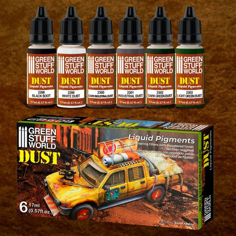 Green Stuff World Liquid Pigments Set Dust (6pcs) Green Stuff World PAINT, BRUSHES & SUPPLIES