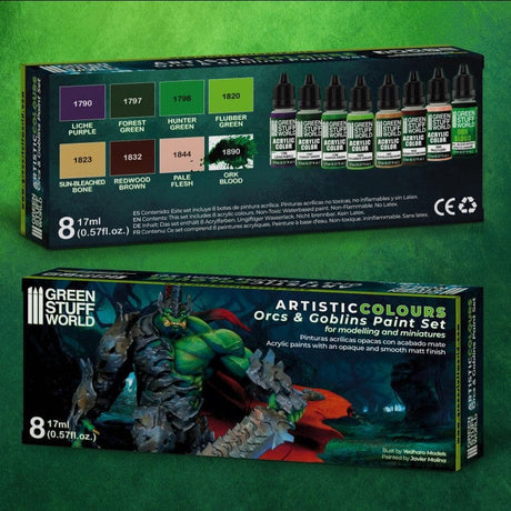Green Stuff World Paint Set Orcs and Goblins (8) Green Stuff World PAINT, BRUSHES & SUPPLIES