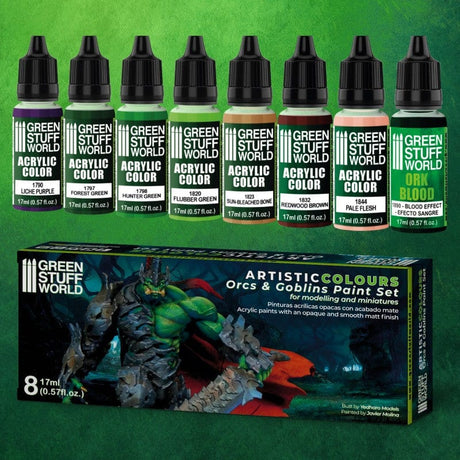Green Stuff World Paint Set Orcs and Goblins (8) Green Stuff World PAINT, BRUSHES & SUPPLIES