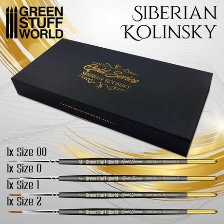 Green Stuff World Premium Brush Set Gold Series Green Stuff World PAINT, BRUSHES & SUPPLIES