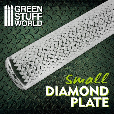 Green Stuff World Rolling Pin Diamond Plate Small Green Stuff World TOOLS