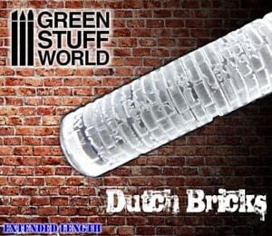 Green Stuff World Rolling Pin Dutch Bricks Green Stuff World TOOLS