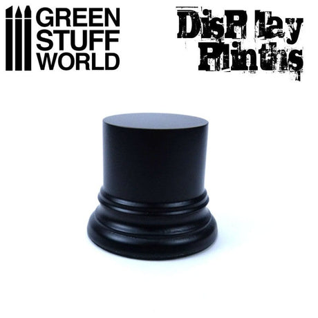 Green Stuff World Round Display Plinth 4.5cm Black Green Stuff World TRAINS - SCENERY