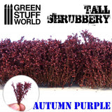 Green Stuff World Tall Shrubbery Autumn Purple 4cm Green Stuff World TRAINS - SCENERY