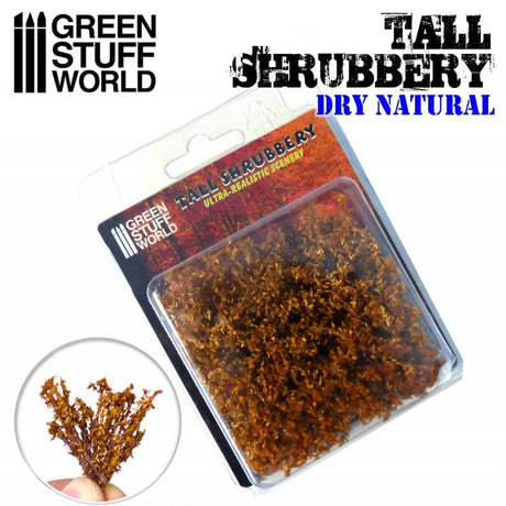 Green Stuff World Tall Shrubbery Dry Natural 4cm Green Stuff World TRAINS - SCENERY