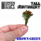 Green Stuff World Tall Shrubbery Brown Green 4cm Green Stuff World TRAINS - SCENERY