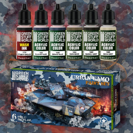 Green Stuff World Urban Camo Paint Set (6pcs) Green Stuff World PAINT, BRUSHES & SUPPLIES