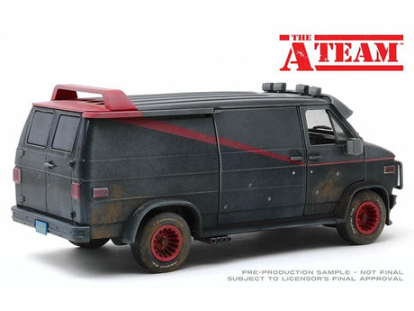 Greenlight 1/18 1983 GMC Vandura The A-Team Weathered Greenlight DIE-CAST MODELS