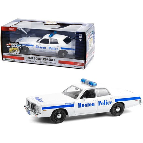 Greenlight 1/24 1976 Dodge Coronet Boston Police Department Greenlight DIE-CAST MODELS