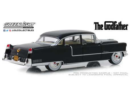 Greenlight 1/24 The Godfather 1955 Cadillac Fleetwood Series 60 Black Greenlight DIE-CAST MODELS
