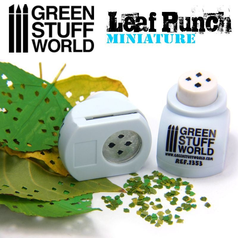 Green Stuff World Miniature Leaf Punch Light Blue Green Stuff World TOOLS