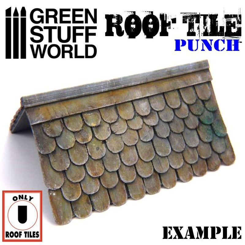Green Stuff World 1417 Miniature Roof Tile Punch Black Green Stuff World TOOLS