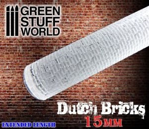 Green Stuff World Rolling Pin Dutch Bricks 15mm Green Stuff World TOOLS