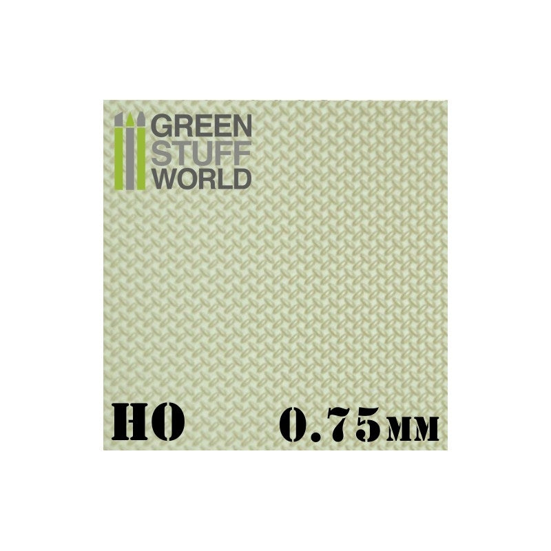 Green Stuff World Diamond HO 0.75mm Textured Sheet 200x300mm (1) Green Stuff World TOOLS
