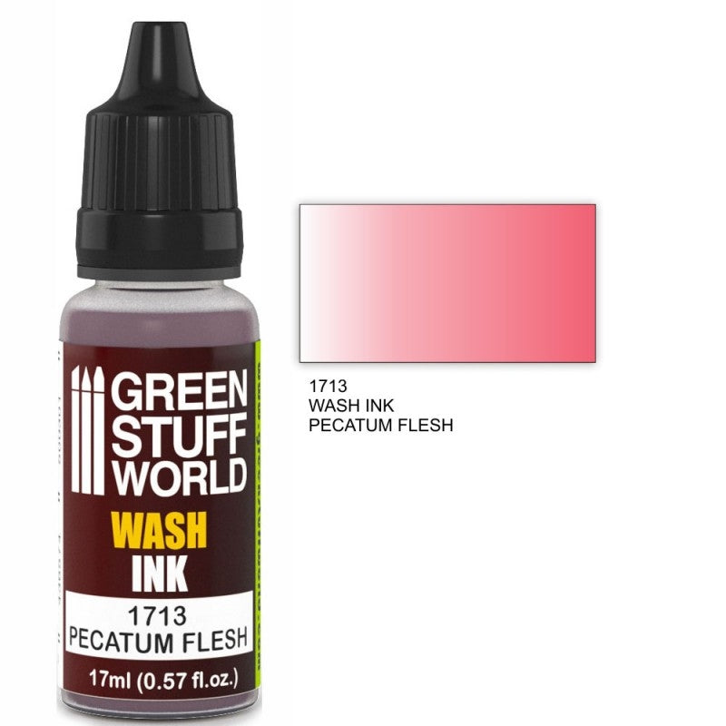 Green Stuff World 1713 Wash Ink Pecatum Flesh 17ml Green Stuff World PAINT, BRUSHES & SUPPLIES
