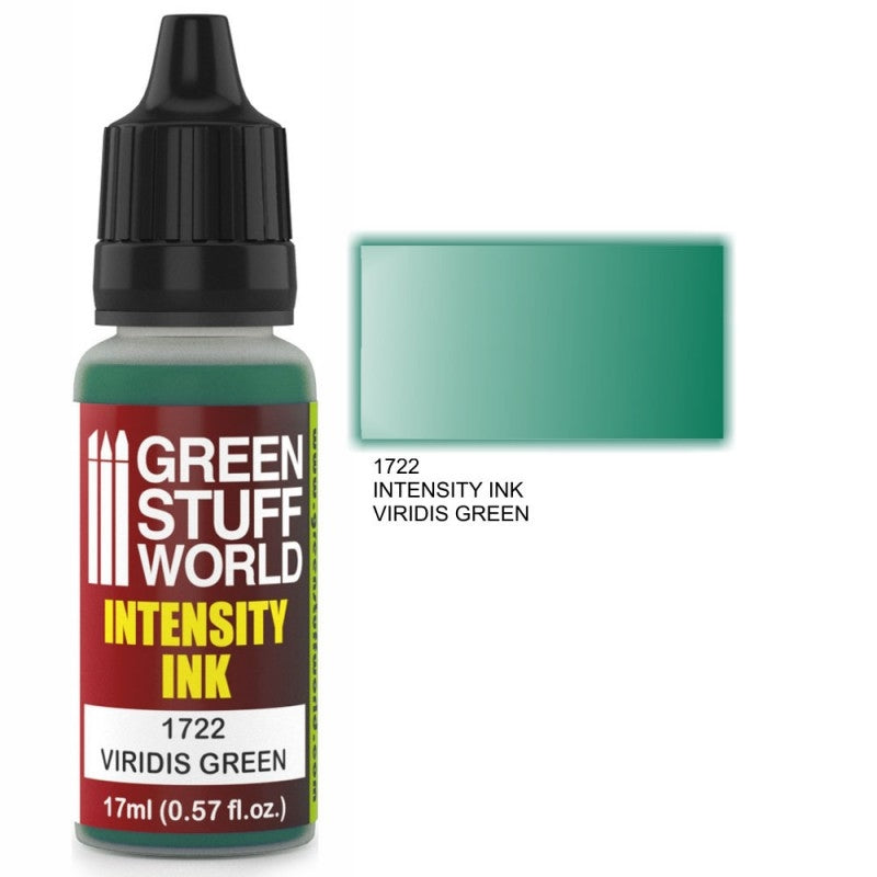 Green Stuff World 1722 Intensity Ink Viridis Green Acrylic 17ml Green Stuff World PAINT, BRUSHES & SUPPLIES
