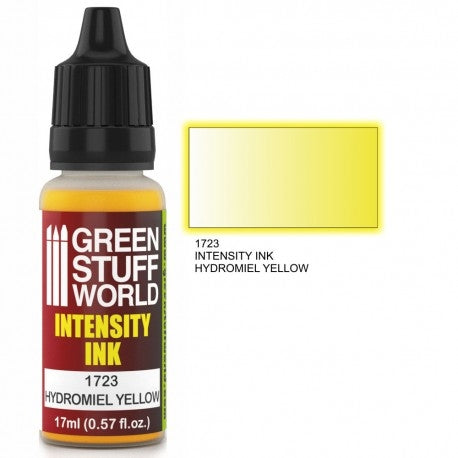 Green Stuff World 1723 Intensity Ink Hydromiel Yellow Acrylic 17ml Green Stuff World PAINT, BRUSHES & SUPPLIES