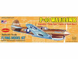 Guillows 501LC Curtis P-40 Warhawk Kit - Hobbytech Toys