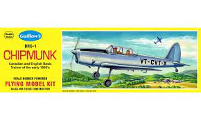 Guillows 903 1/24 DHC-1 Chipmunk Wood Model Kit - Hobbytech Toys