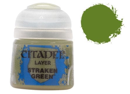 GW 22-28 Citadel Layer Straken Green Games Workshop PAINT, BRUSHES & SUPPLIES
